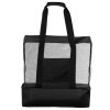 Сумка для шопинга и пляжа «Coolmesh» с изотермическим отделением внизу, черный