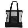 Сумка для шопинга и пляжа «Coolmesh» с изотермическим отделением внизу, черный