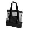 Сумка для шопинга и пляжа «Coolmesh» с изотермическим отделением внизу, черный