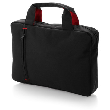 Сумка для документов "Troit", черный/красный