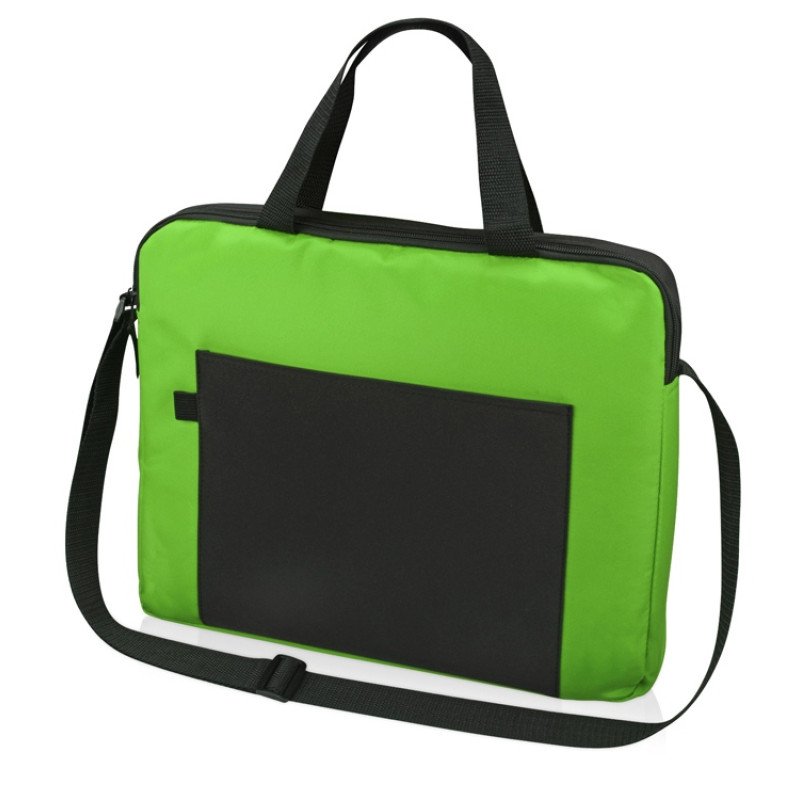 Конференц сумка для документов "Congress", зеленый/черный