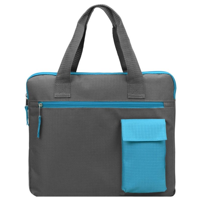 Конференц сумка «Session», серый/голубой