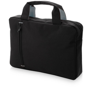 Сумка для документов "Troit", черный/серый