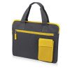 Конференц сумка "Session", серый/желтый