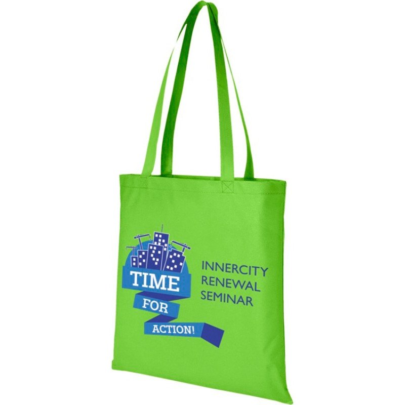 Сумка Zeus нетканая, лайм