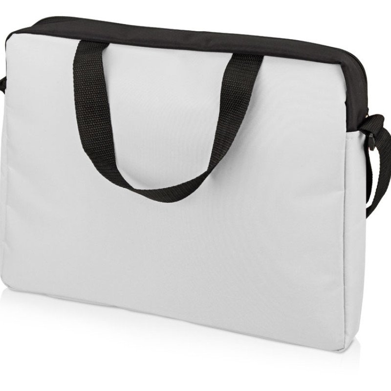 Конференц сумка для документов "Congress", белый/черный