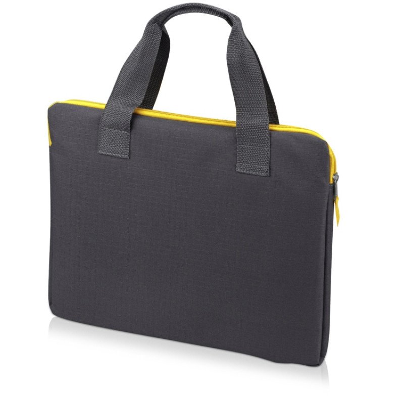 Конференц сумка "Session", серый/желтый