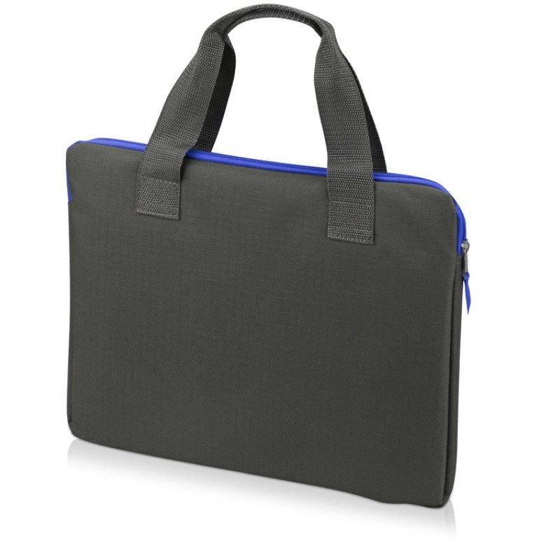 Конференц сумка "Session", серый/синий