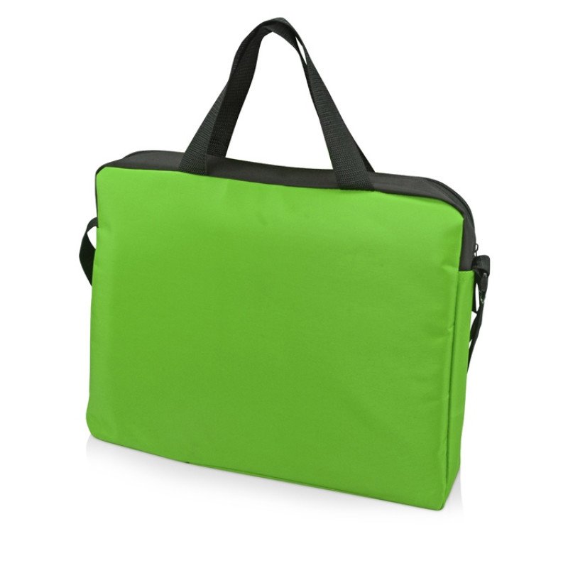 Конференц сумка для документов "Congress", зеленый/черный