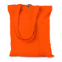 Сумка Clip из хлопка 340 г/м2 с застежкой из экокожи, оранжевый
