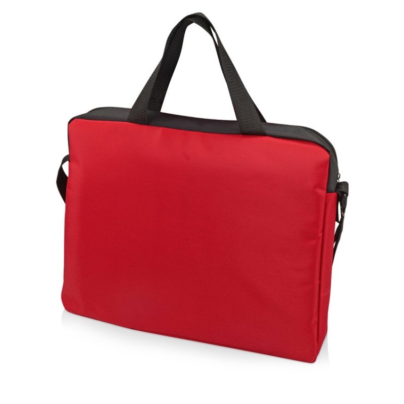 Конференц сумка для документов "Congress", красный/черный