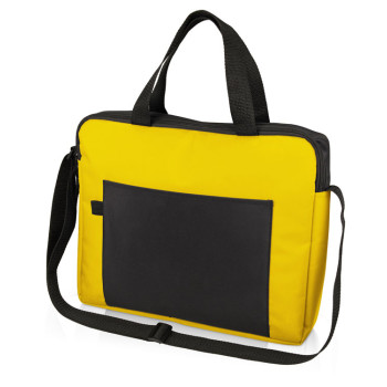 Конференц сумка для документов "Congress", желтый/черный