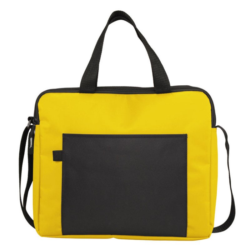 Конференц сумка для документов "Congress", желтый/черный