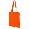 Сумка Clip из хлопка 340 г/м2 с застежкой из экокожи, оранжевый