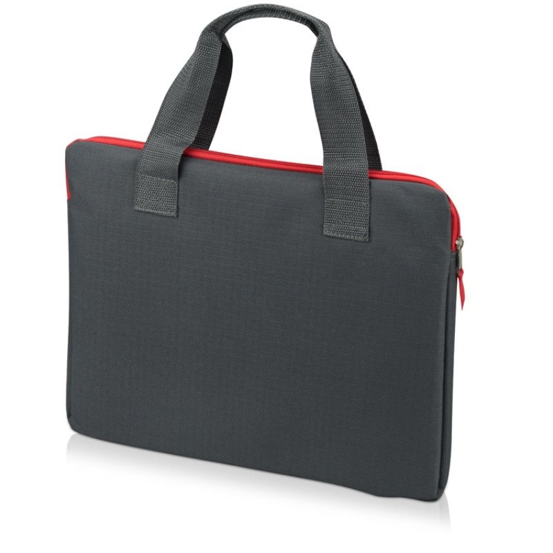 Конференц сумка "Session", серый/красный