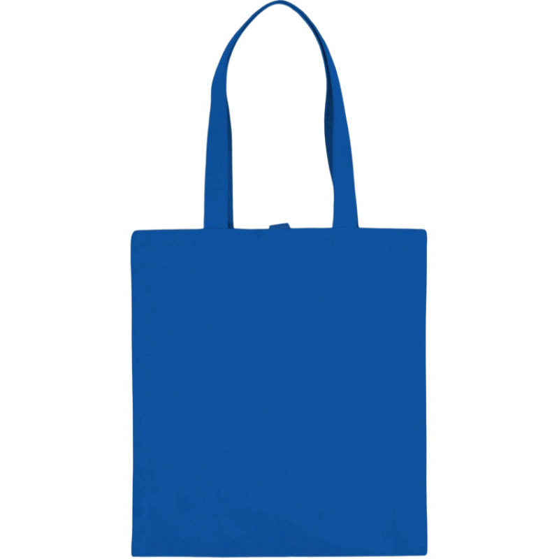 Сумка Clip из хлопка 340 г/м2 с застежкой из экокожи, синий