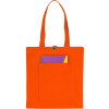 Сумка Clip из хлопка 340 г/м2 с застежкой из экокожи, оранжевый