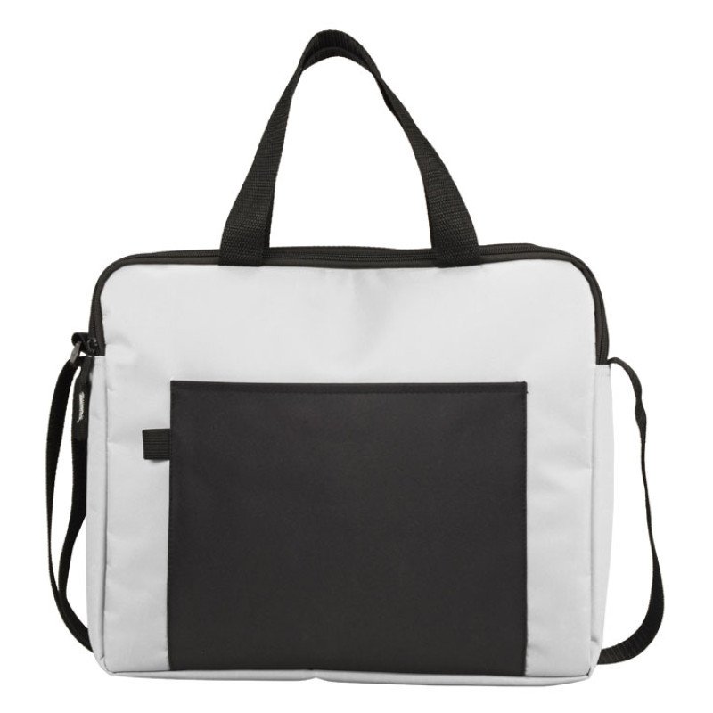 Конференц сумка для документов "Congress", белый/черный