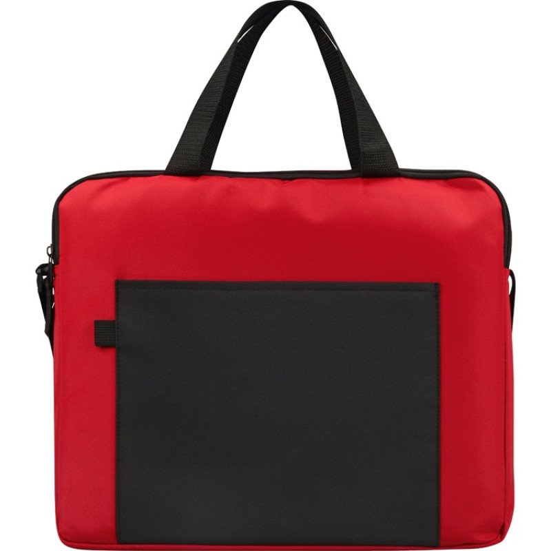 Конференц сумка для документов "Congress", красный/черный
