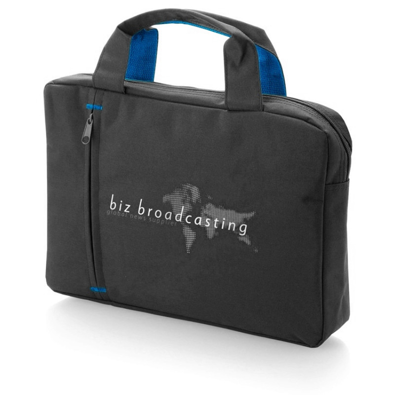 Сумка для документов "Troit", серо-синий/ярко-синий