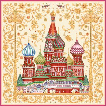 Платок "Собор Василия Блаженного"