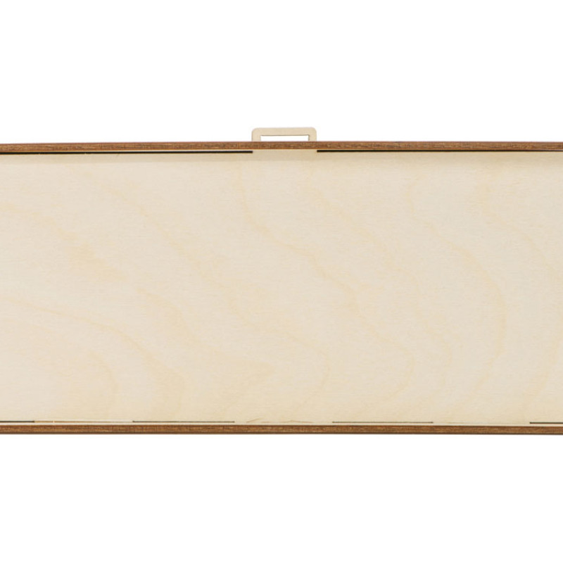 Набор бокалов для шампанского «За Россию» Chinelli в деревянной коробке