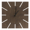 Часы деревянные "Olafur" квадратные, 28 см, шоколадный