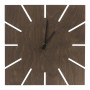 Часы деревянные "Olafur" квадратные, 28 см, шоколадный