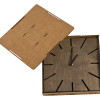 Часы деревянные "Olafur" квадратные, 28 см, шоколадный