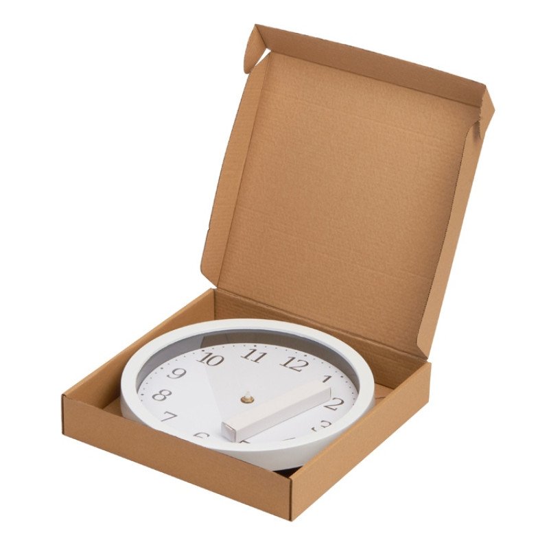 Пластиковые настенные часы  диаметр 25,5 см "Yikigai", белый