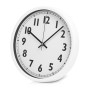 Пластиковые настенные часы  диаметр 30 см "White Mile", белый