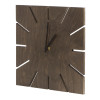 Часы деревянные "Olafur" квадратные, 28 см, шоколадный
