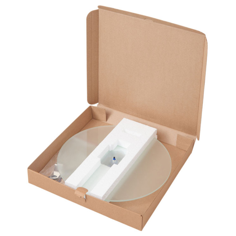 Часы настенные круглые из стекла 28 см «Thames»