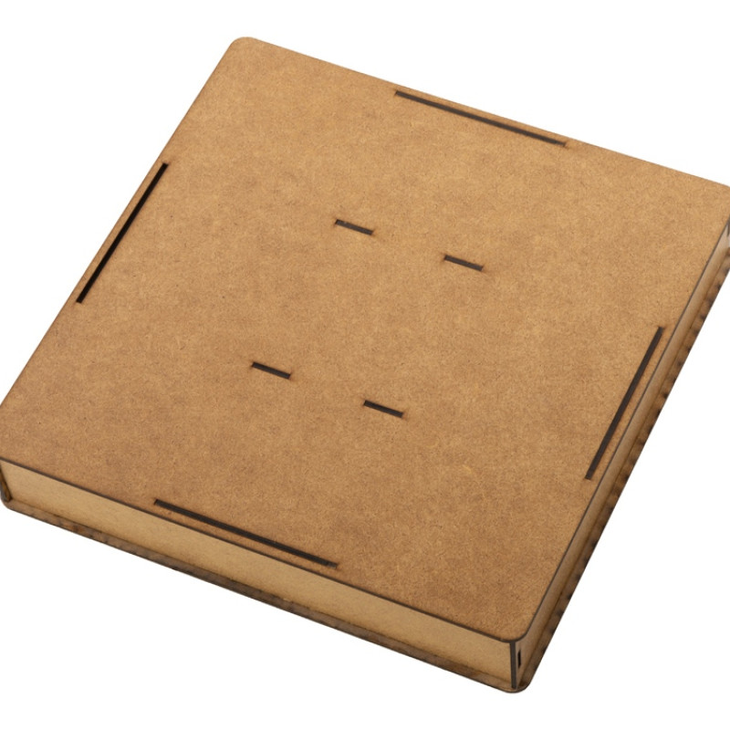 Часы деревянные "Olafur" квадратные, 28 см, шоколадный