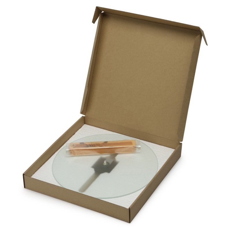 Часы настенные круглые из стекла 28 см «Thames» (Р)