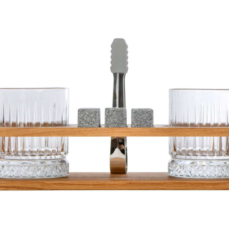 Набор для виски и коктейлей на подставке из дуба «Whiskey Party» (Р) Набор для виски и коктейлей на подставке из дуба «Whiskey Party» (Р)