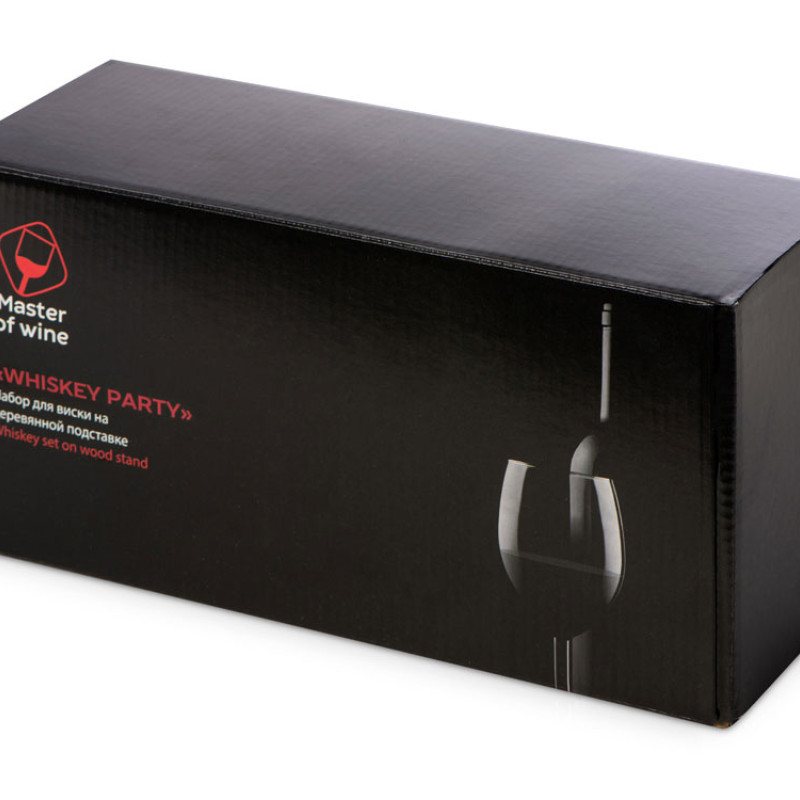Набор для виски и коктейлей на подставке из дуба «Whiskey Party» (Р) Набор для виски и коктейлей на подставке из дуба «Whiskey Party» (Р)