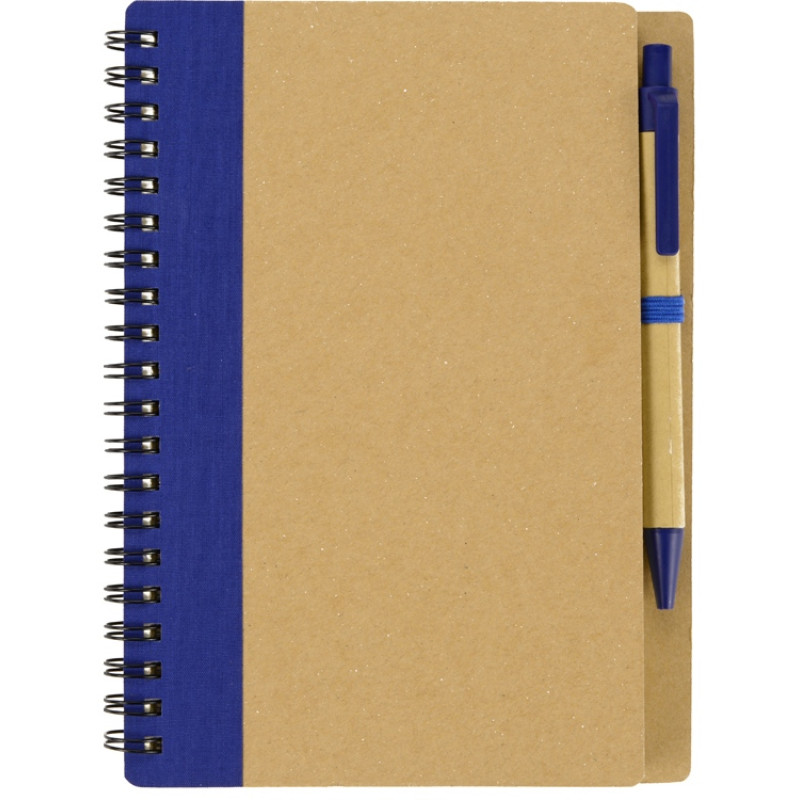 Блокнот "Priestly" с ручкой, синий