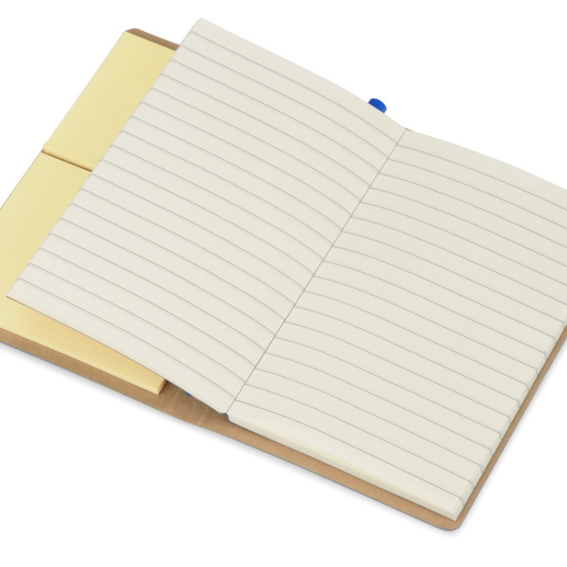 Набор стикеров А6 "Write and stick" с ручкой и блокнотом, синий (Р)