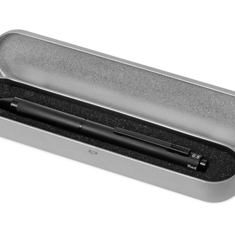 Ручка мультисистемная металлическая «System» в футляре, 3 цвета (красный, синий, черный) и карандаш Ручка мультисистемная металлическая «System» в футляре, 3 цвета (красный, синий, черный) и карандаш