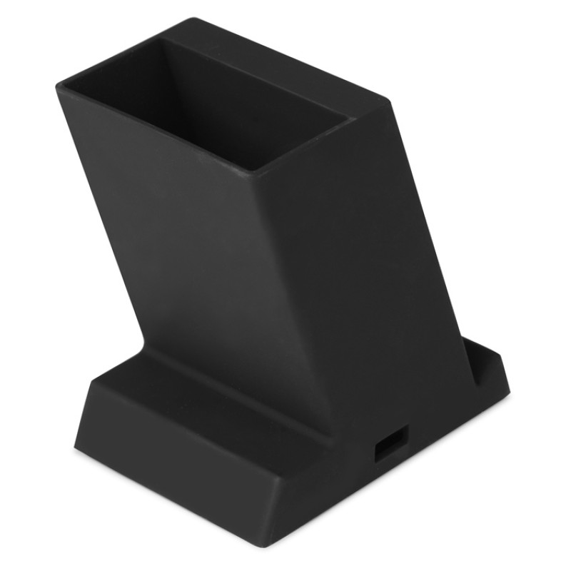 Беспроводная зарядка-подставка с подсветкой "Glow box", черный