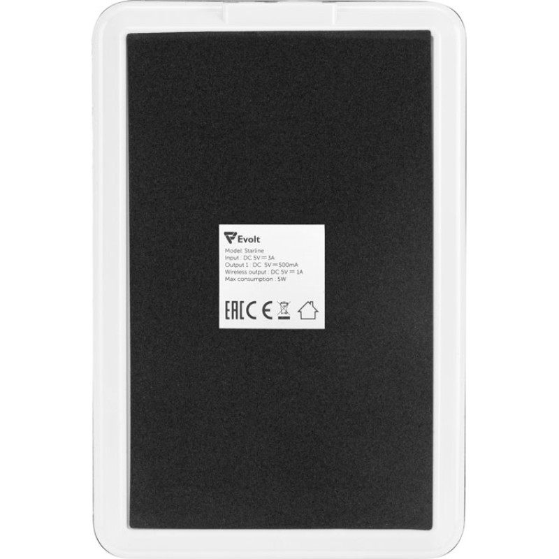 Настольная лампа с функцией беспроводной зарядки "Starline", белый (P)