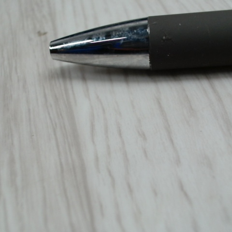 Ручка металлическая soft-touch шариковая со стилусом «Sway», серый/серебристый (P)