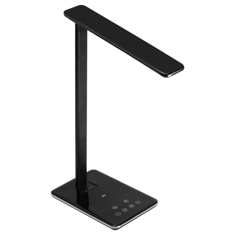 Настольная лампа с функцией беспроводной зарядки "Starline", черный