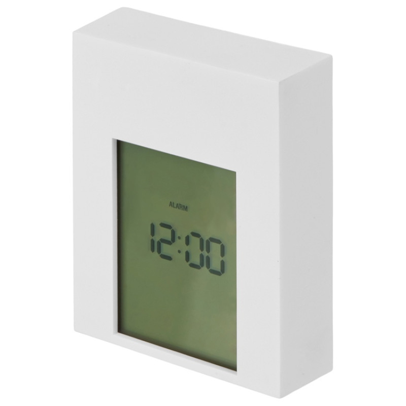 Настольные электронные мультифункциональные часы "Rotatio" с подсветкой, белый