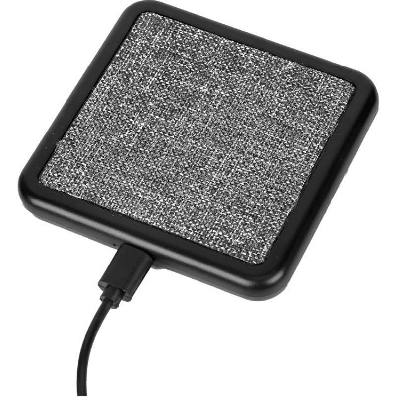 Устройство для беспроводной зарядки «Solstice», серый/черный Устройство для беспроводной зарядки «Solstice», серый/черный