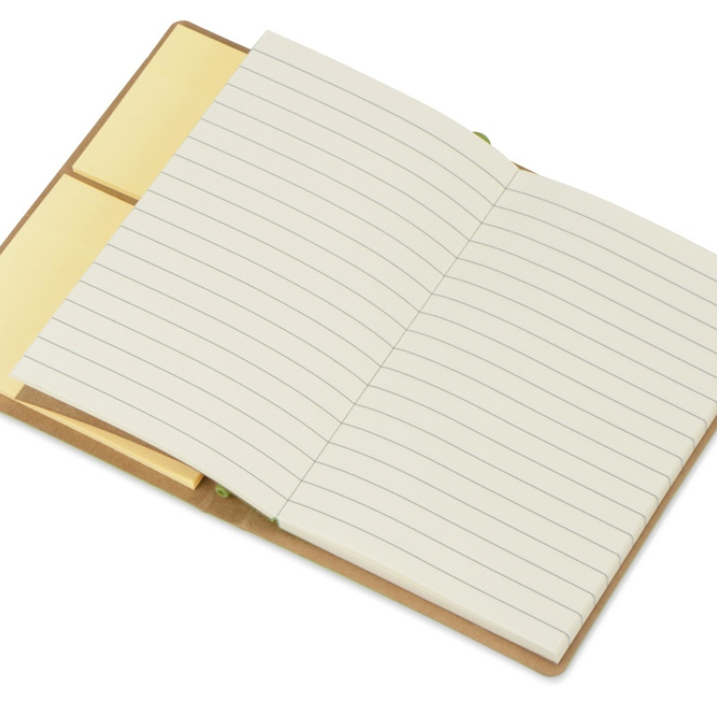 Набор стикеров А6 "Write and stick" с ручкой и блокнотом, зеленое яблоко (Р)