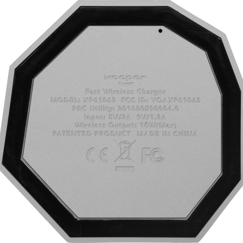 Док-станция «Geo Dock» с быстрой беспроводной зарядкой, серебристый с синей подсветкой. XOOPAR Док-станция «Geo Dock» с быстрой беспроводной зарядкой, серебристый с синей подсветкой. XOOPAR