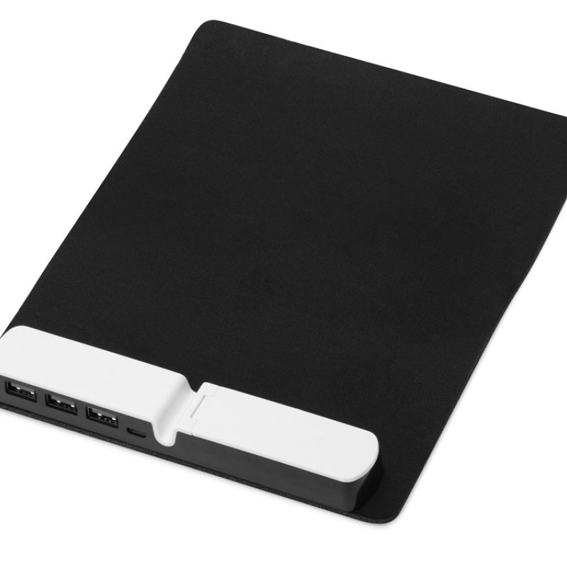 Коврик для мыши со встроенным USB-хабом "Plug"