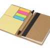 Блокнот А6 «Write and stick» с ручкой и набором стикеров, черный
